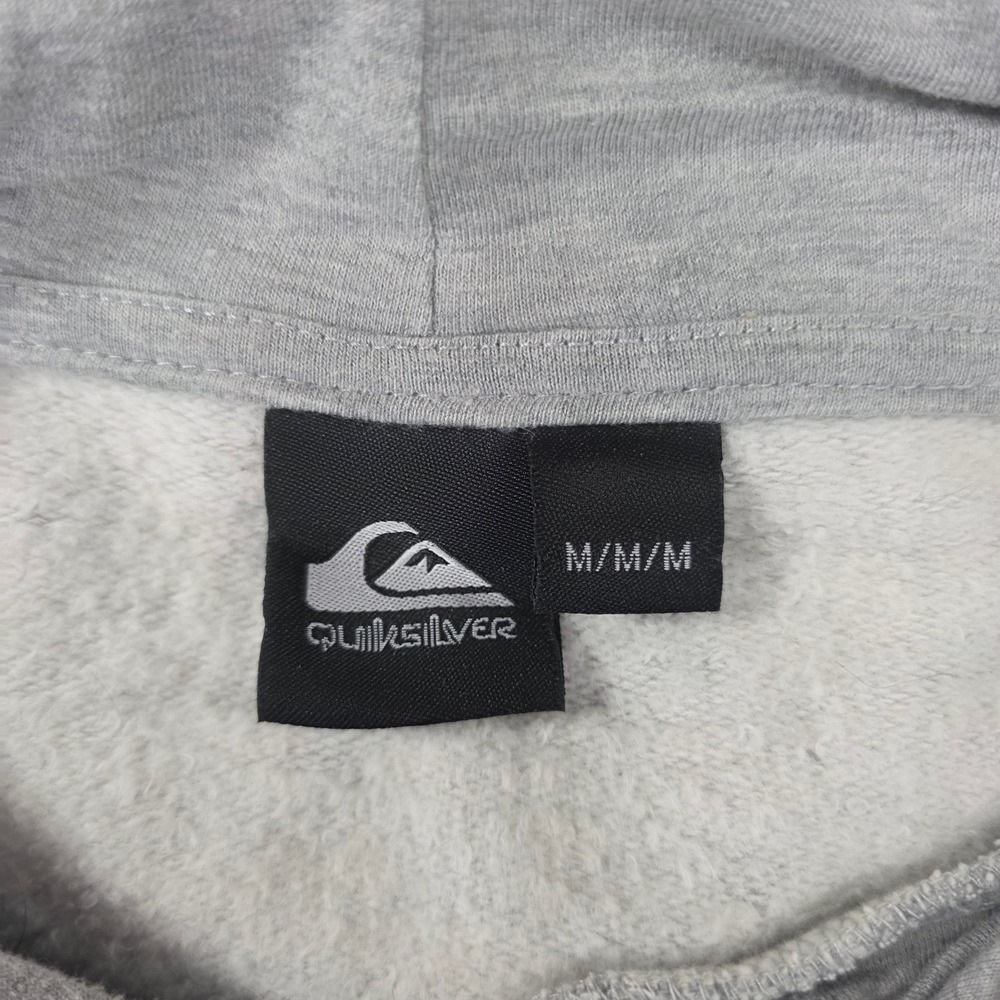 Quiksilver Original Boardriding Co Mens Gray Graphic Pullover Hoodie Sweatshirt - Picture 7 of 10